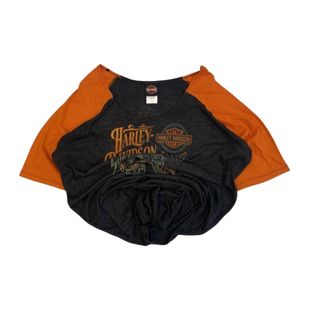 Harley Davidson Hellbender Men's Short Sleeve Baseball T Shirt Black 3XL